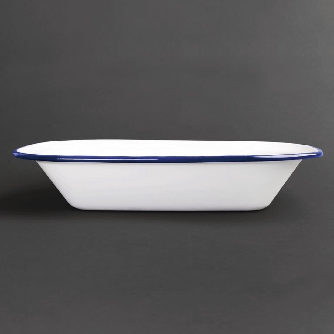 Olympia Enamel Dishes Rectangular 280 x 190mm