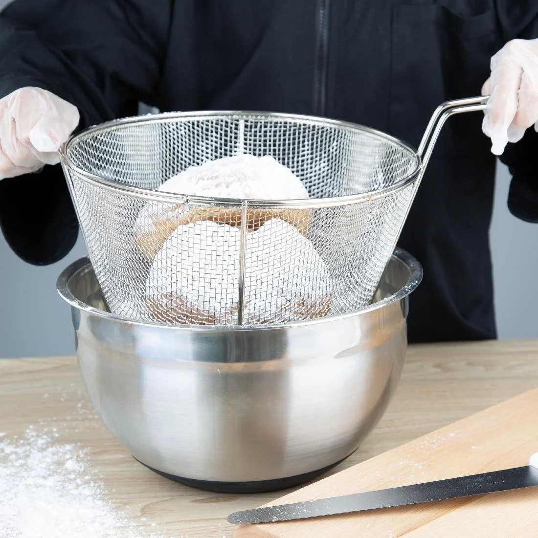 Vogue Stainless Steel Breading Basket 292mm - Image 2