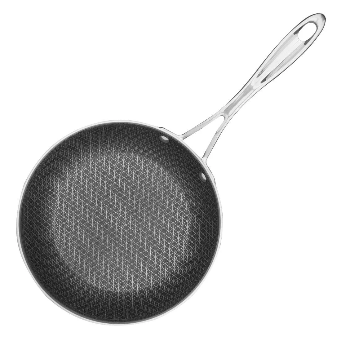 Vogue Tri-Shield Stainless Steel Frying Pan with Clad Coating 20cm - Image 3