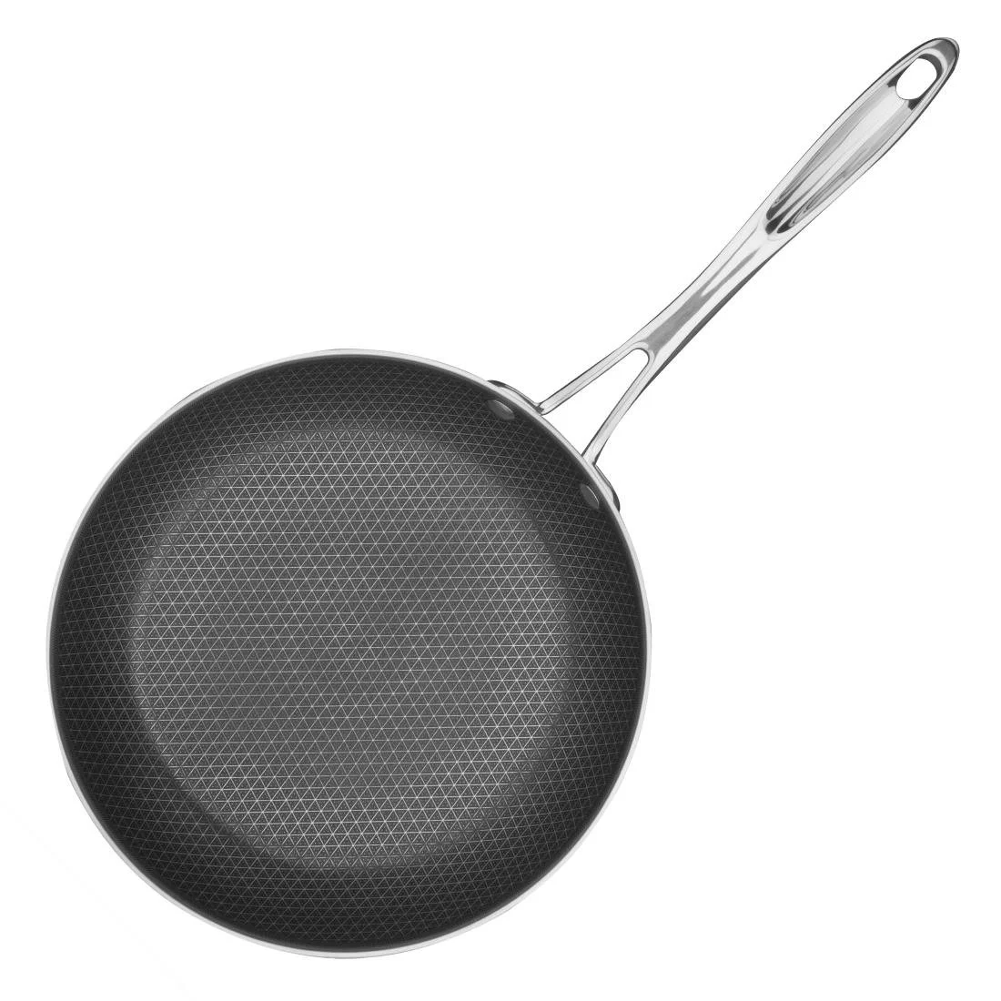Vogue Tri-Shield Stainless Steel Frying Pan with Clad Coating 24cm - Image 3