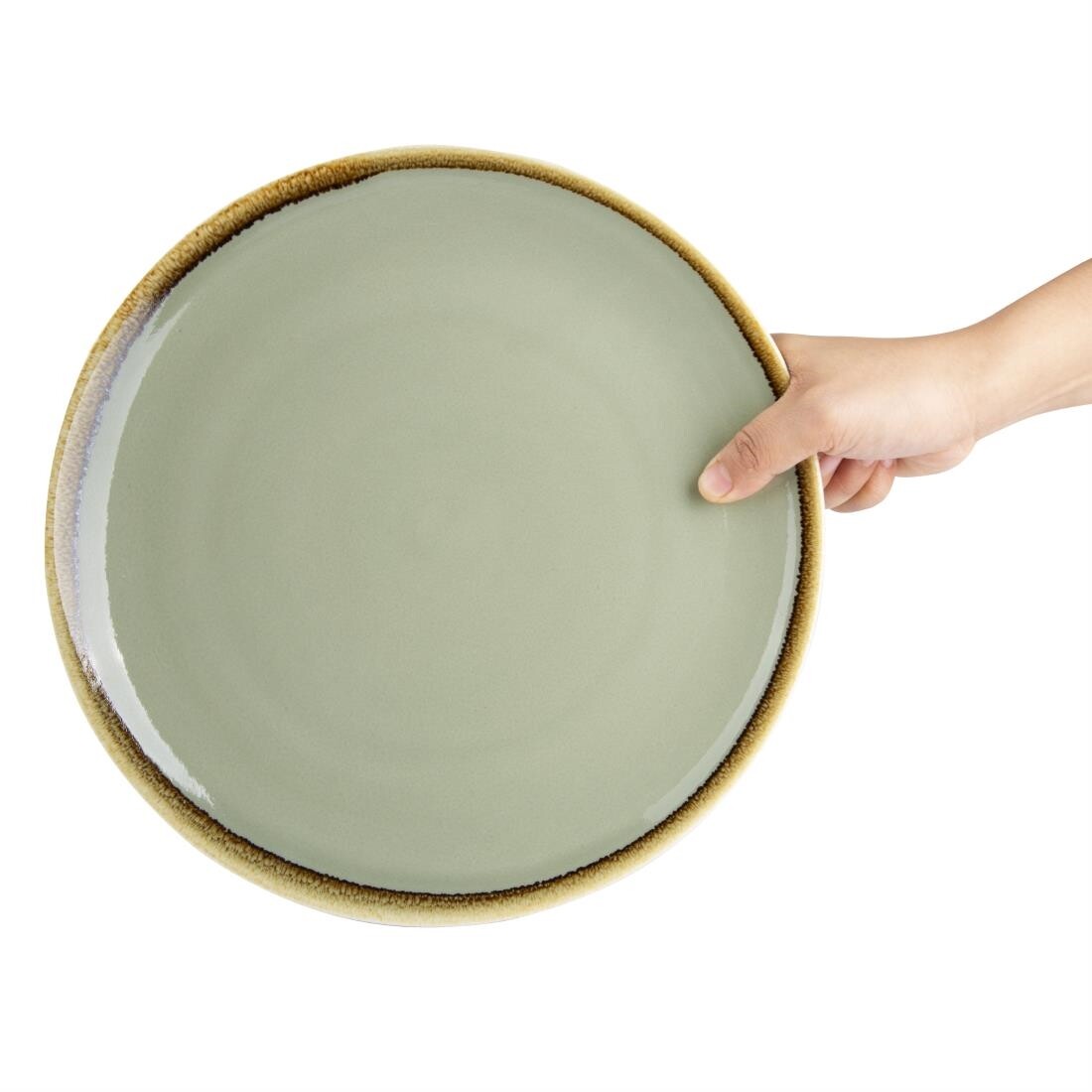 Olympia Kiln Round Plate Moss 280mm