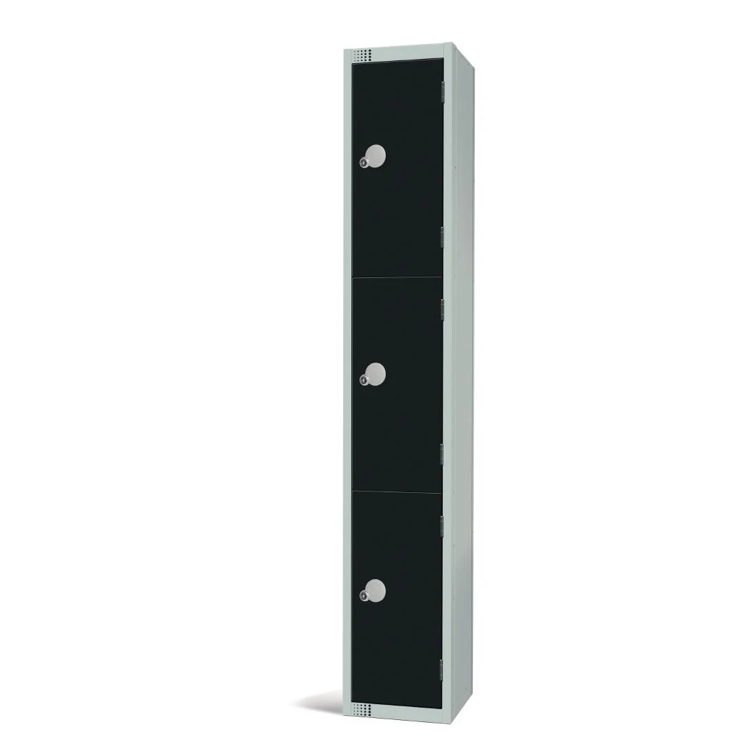 Elite Three Door Electronic Combination Locker Black