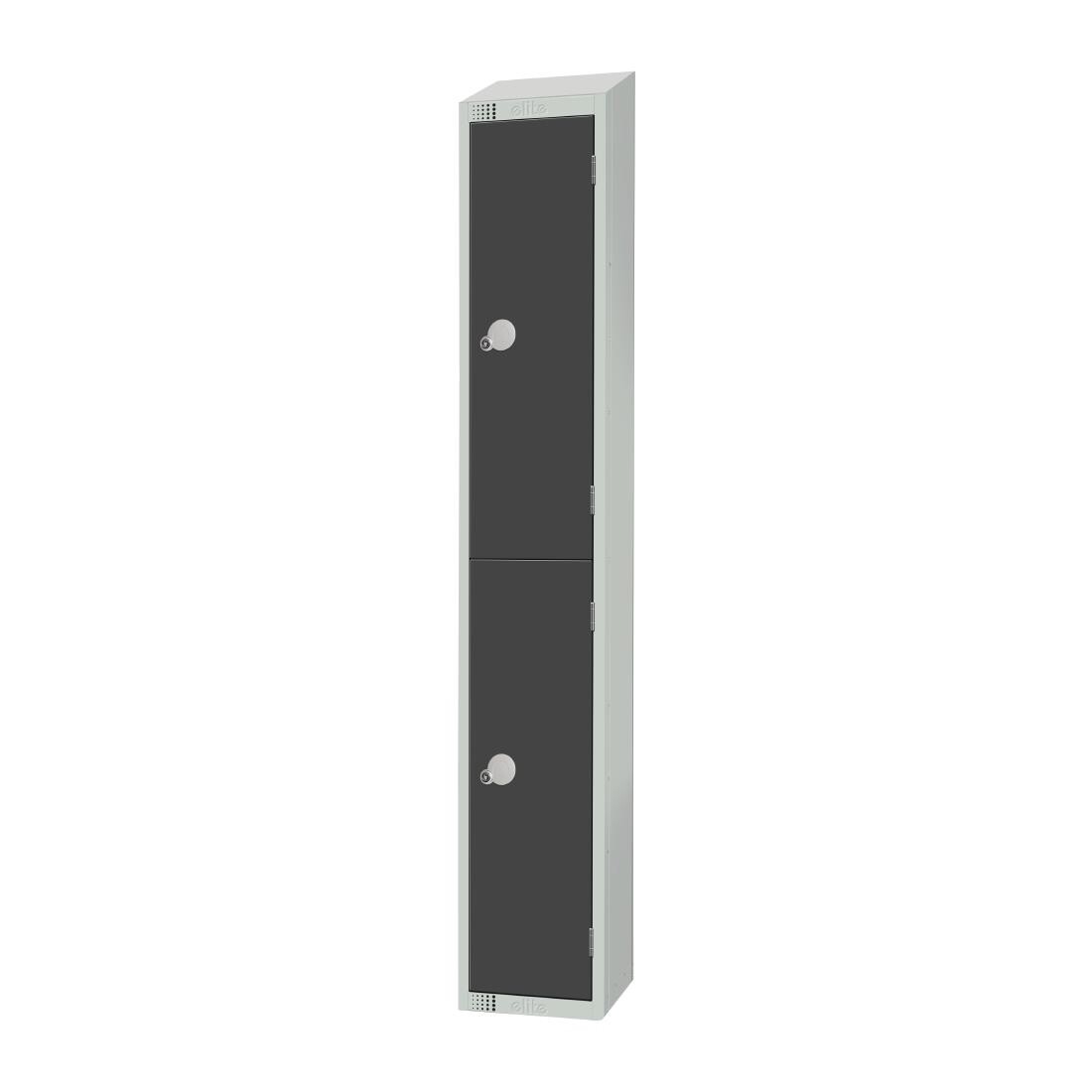 Elite Double Door Manual Combination Locker Locker Graphite Grey