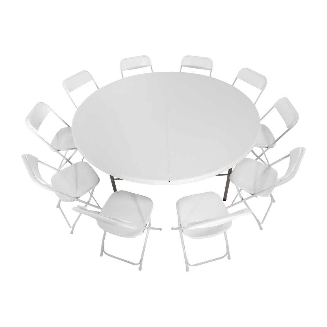 Bolero 6ft Round Centre-folding Table