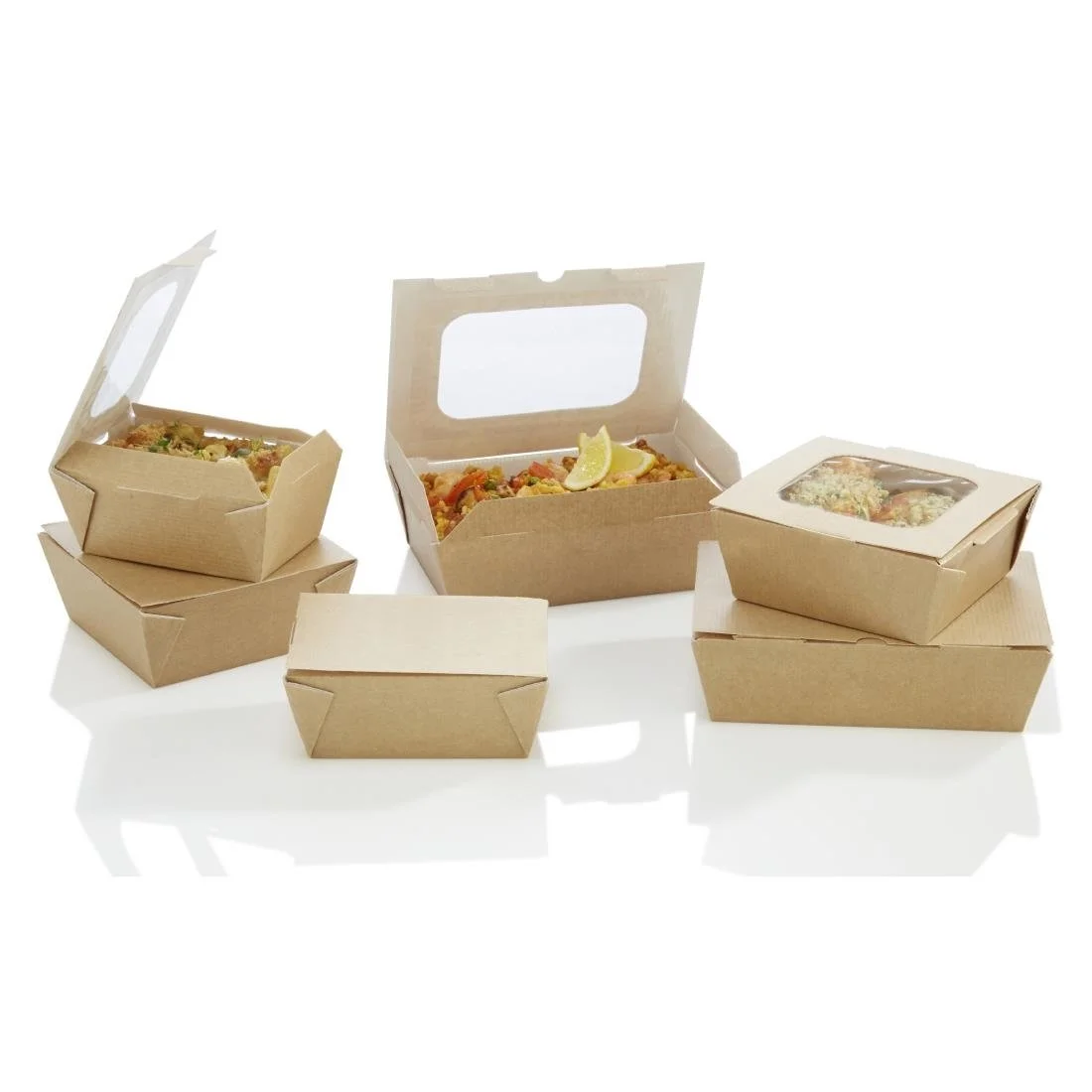 Huhtamaki Taste Large Food to Go Box (with Window Pack) (180 Pack) - Image 2