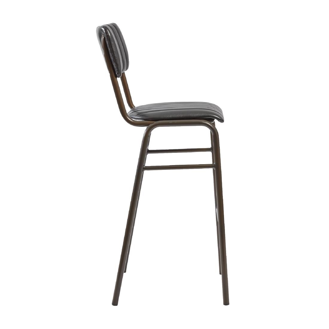 Tavo Stacking Bar Stool Vintage Black (Pack of 2)