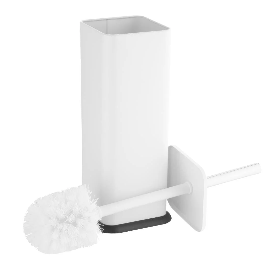 Jantex Square Toilet Brush and Holder - White - Image 3