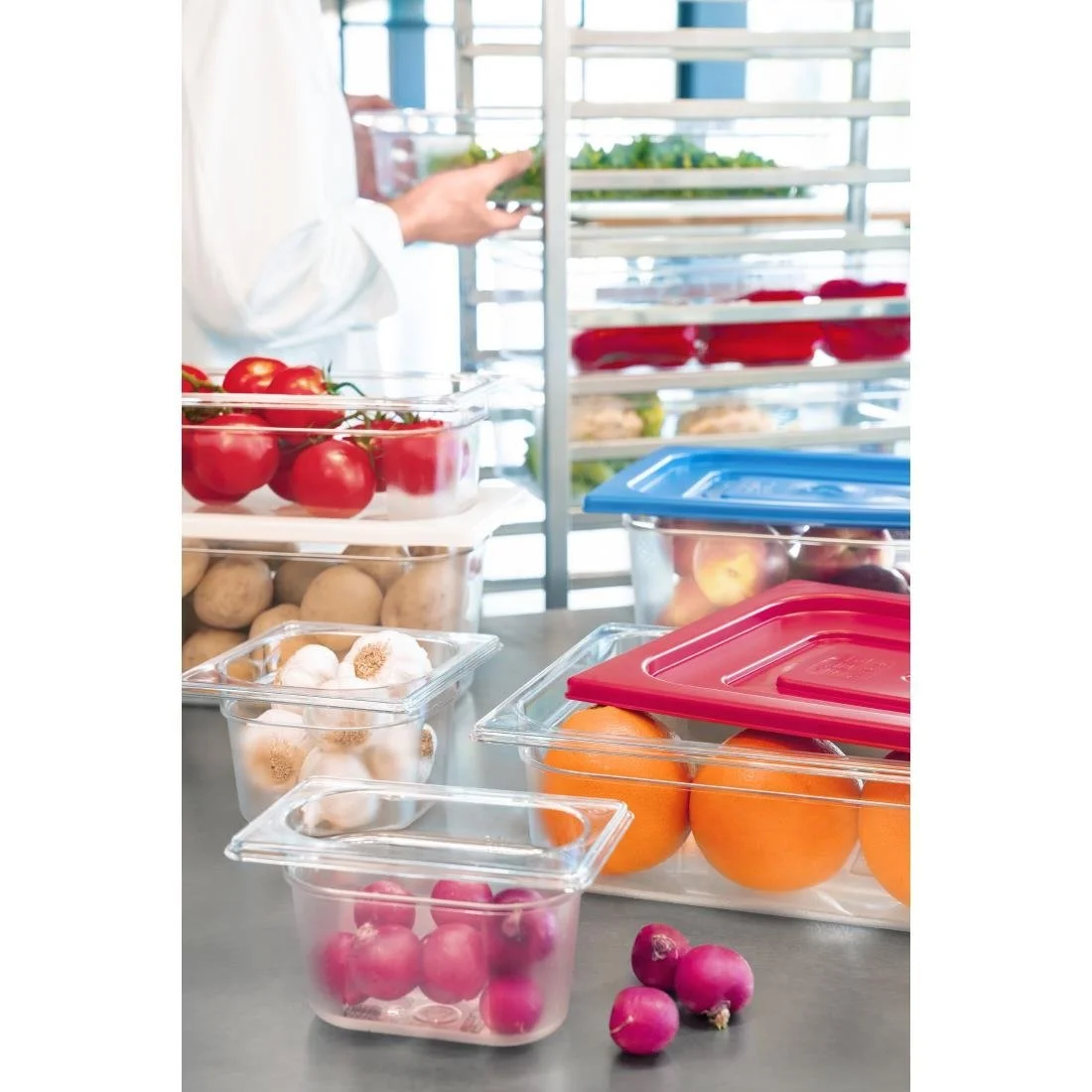 Pujadas Blue Polinorm Gastronorm Lid 1/3GN - Image 2