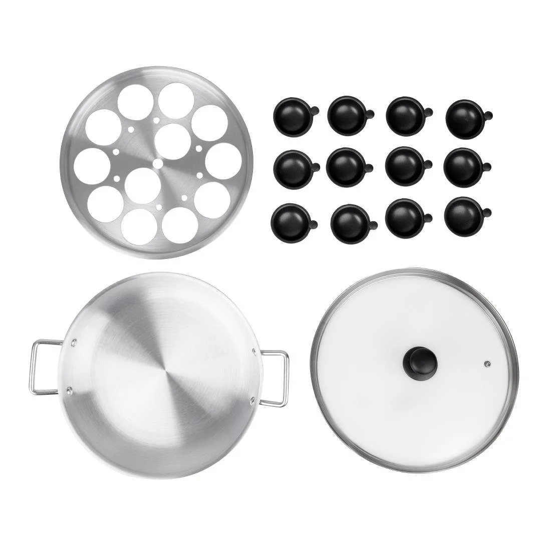 Vogue Aluminium Egg Poacher 35cm - Image 4