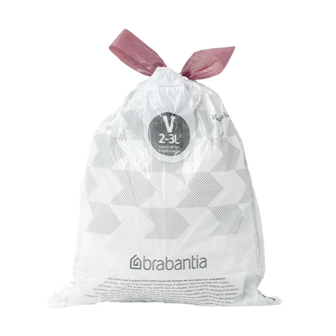 Brabantia PerfectFit Bin Bags, Code V, 2-3Ltr (40 Pack) - Image 1