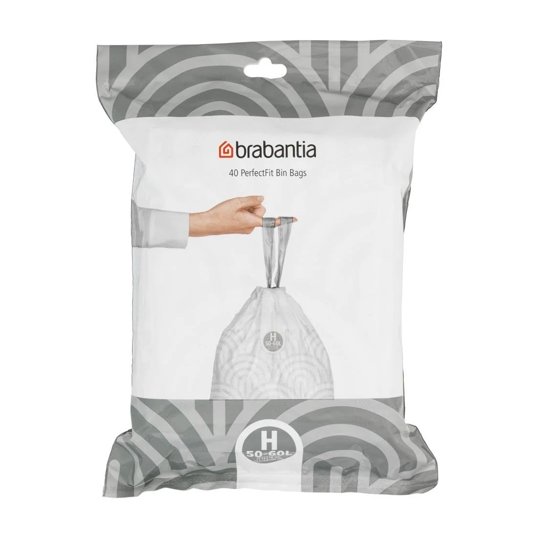 Brabantia PerfectFit Bin Bags, Code H, 50-60Ltr (40 Pack) - Image 2