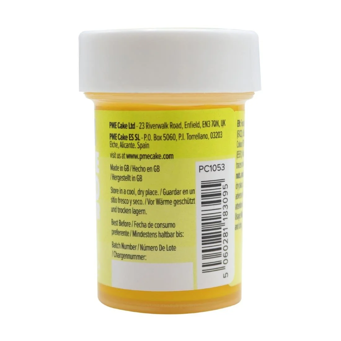 PME Concentrated Paste Food Colour - Sunny Yellow 25g - Image 2