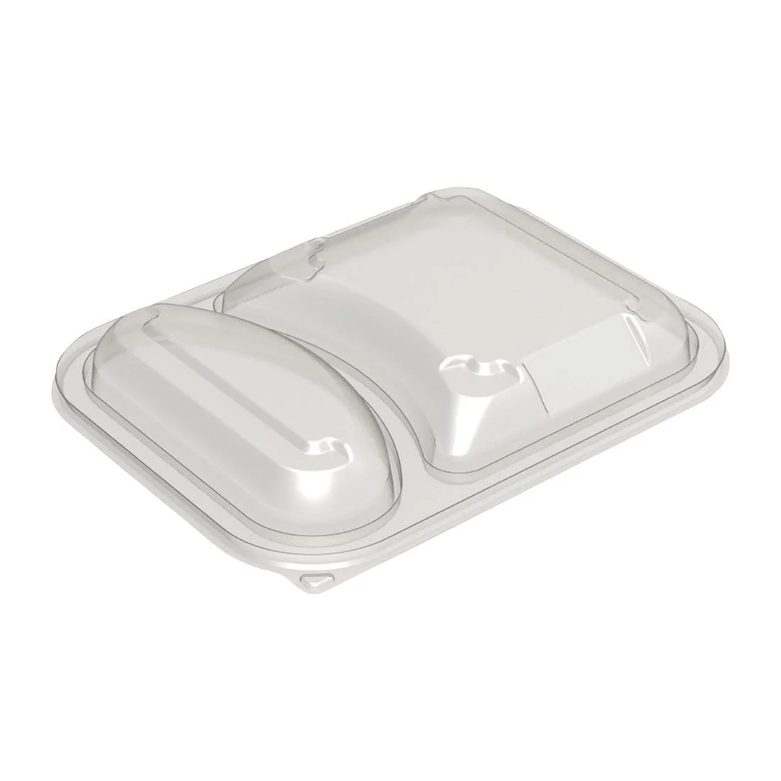 Faerch Hot Deli Deluxe 2 Compartment Takeaway Container Lids (365 Pack)