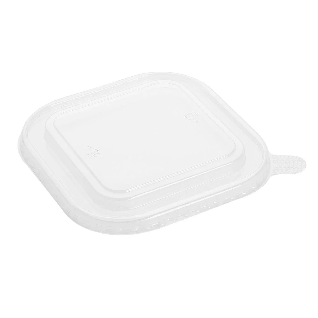Fiesta Recyclable PET lid for Square Container Bases (300 Pack) - Image 1