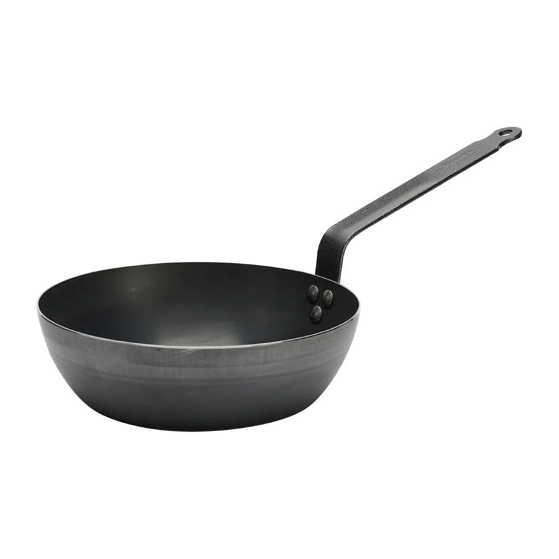 De Buyer Blue Carbon Steel Deep Round Pan 24cm - Image 1