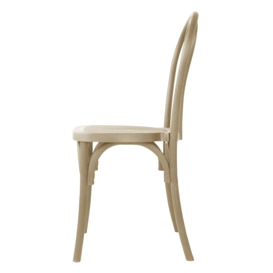 Bolero Soho Bentwood Style Resin Chairs Natural (4 Pack) - Image 2