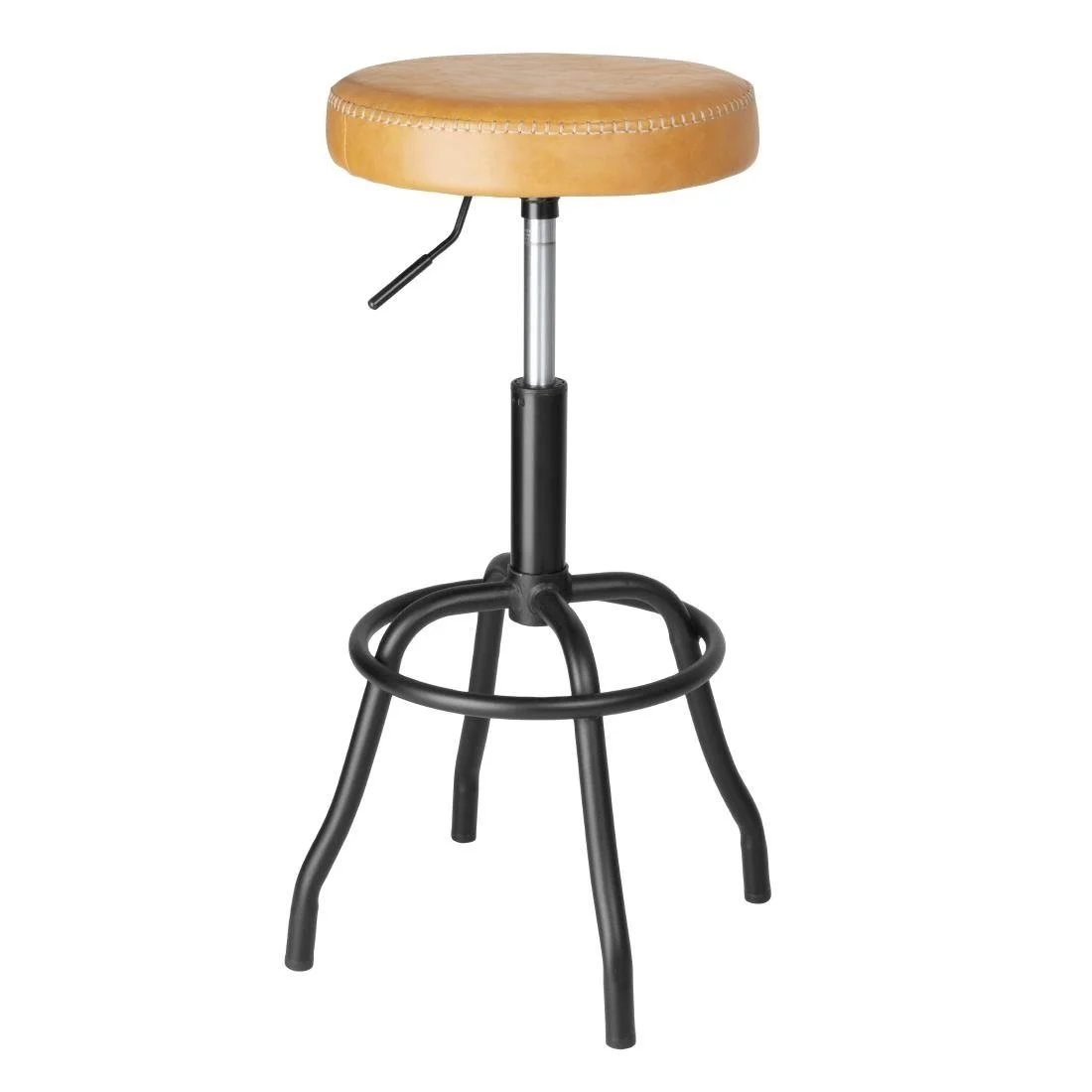 Bolero Brooklyn PU High Bar Stool - Caramel - Image 2