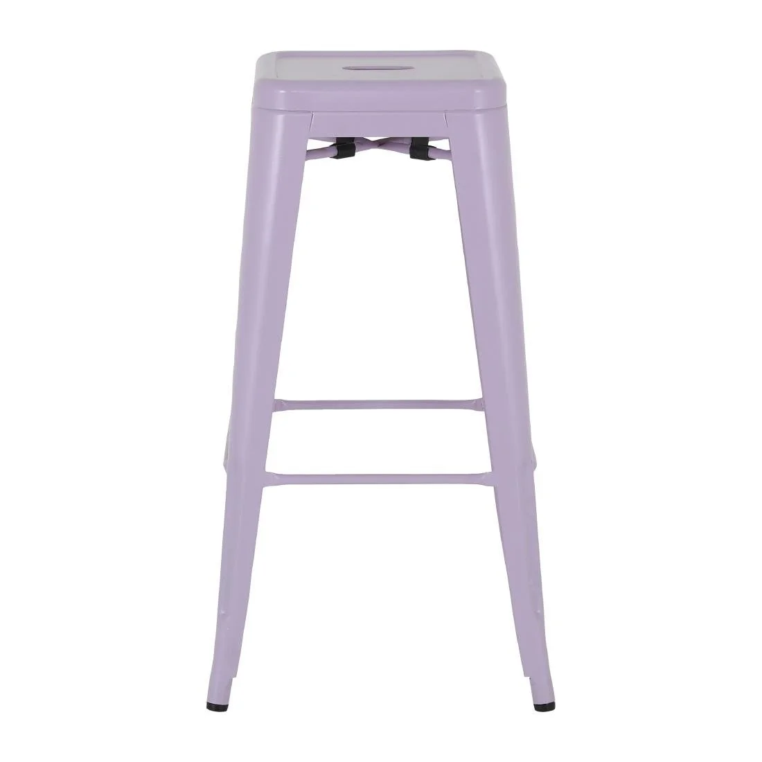 Bolero Bistro Metal High Stools Lilac Pop (4 Pack) - Image 1