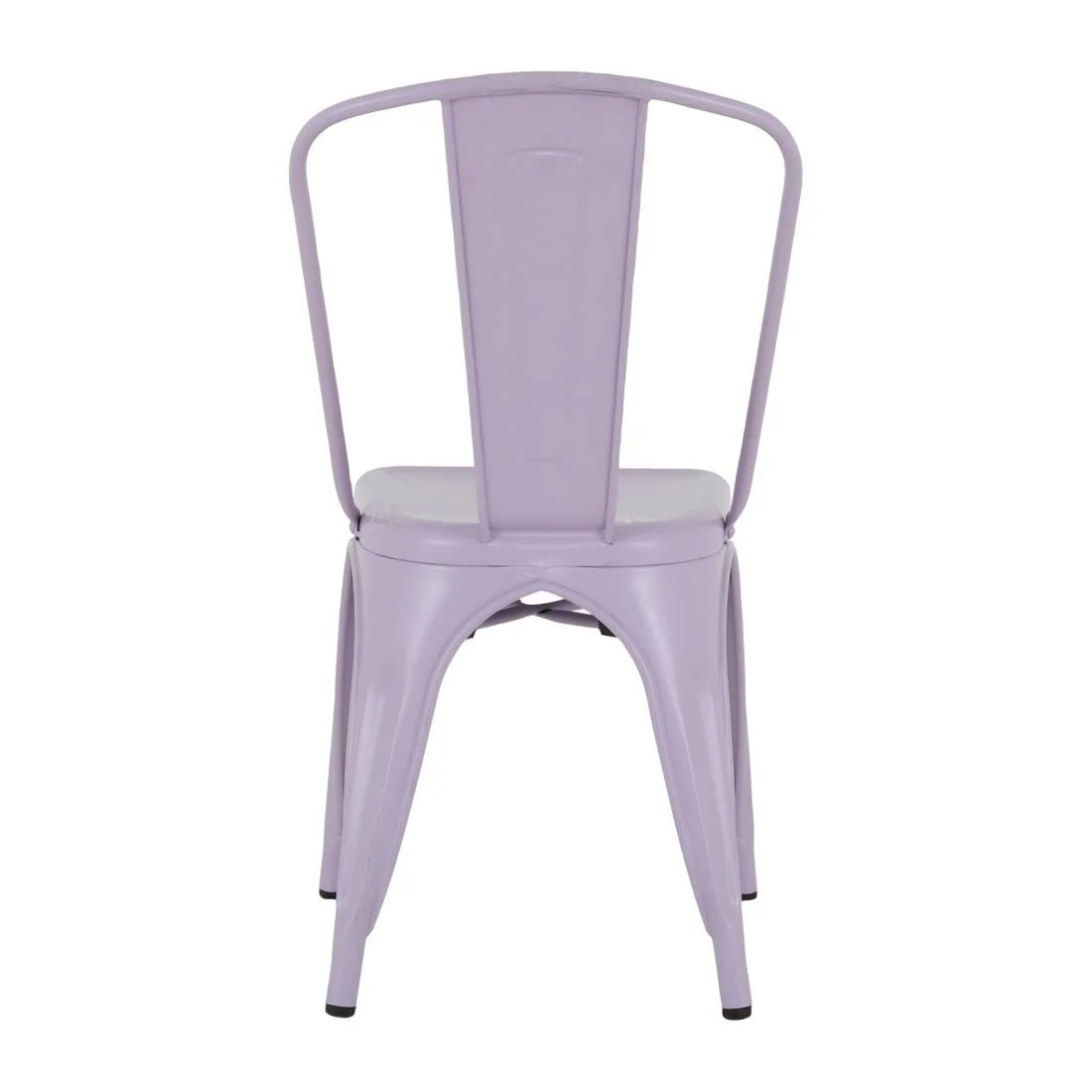 Bolero Bistro Metal Chairs Lilac Pop (4 Pack) - Image 2