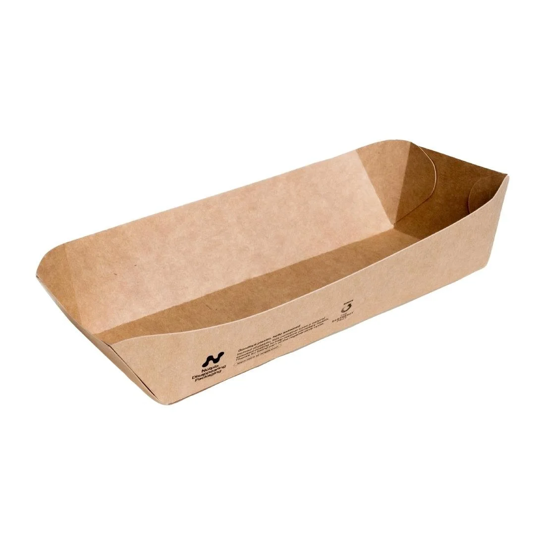 Notpla 10"x6" Deep Trays - Kraft (340 Pack) - Image 1