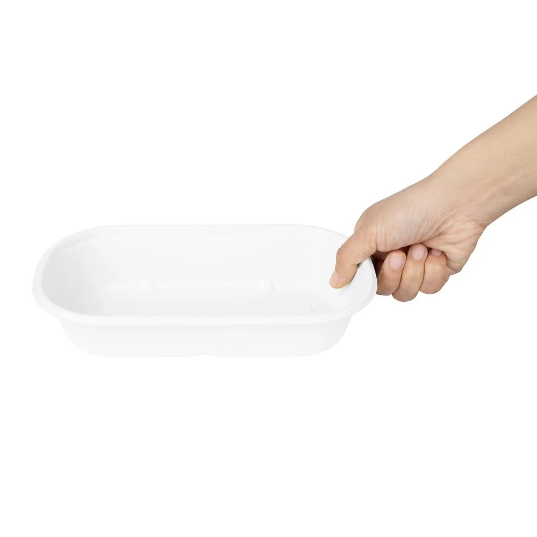 Fiesta Compostable Bagasse Oval Containers 850ml (100 Pack) - Image 3