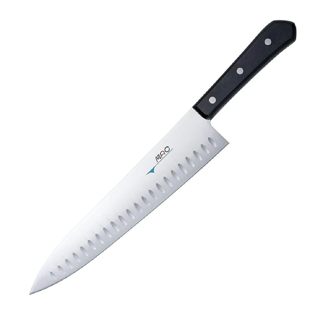 Mac Chef Series Gyuto Chef Knife with Dimple TH-100 Black 22.5cm