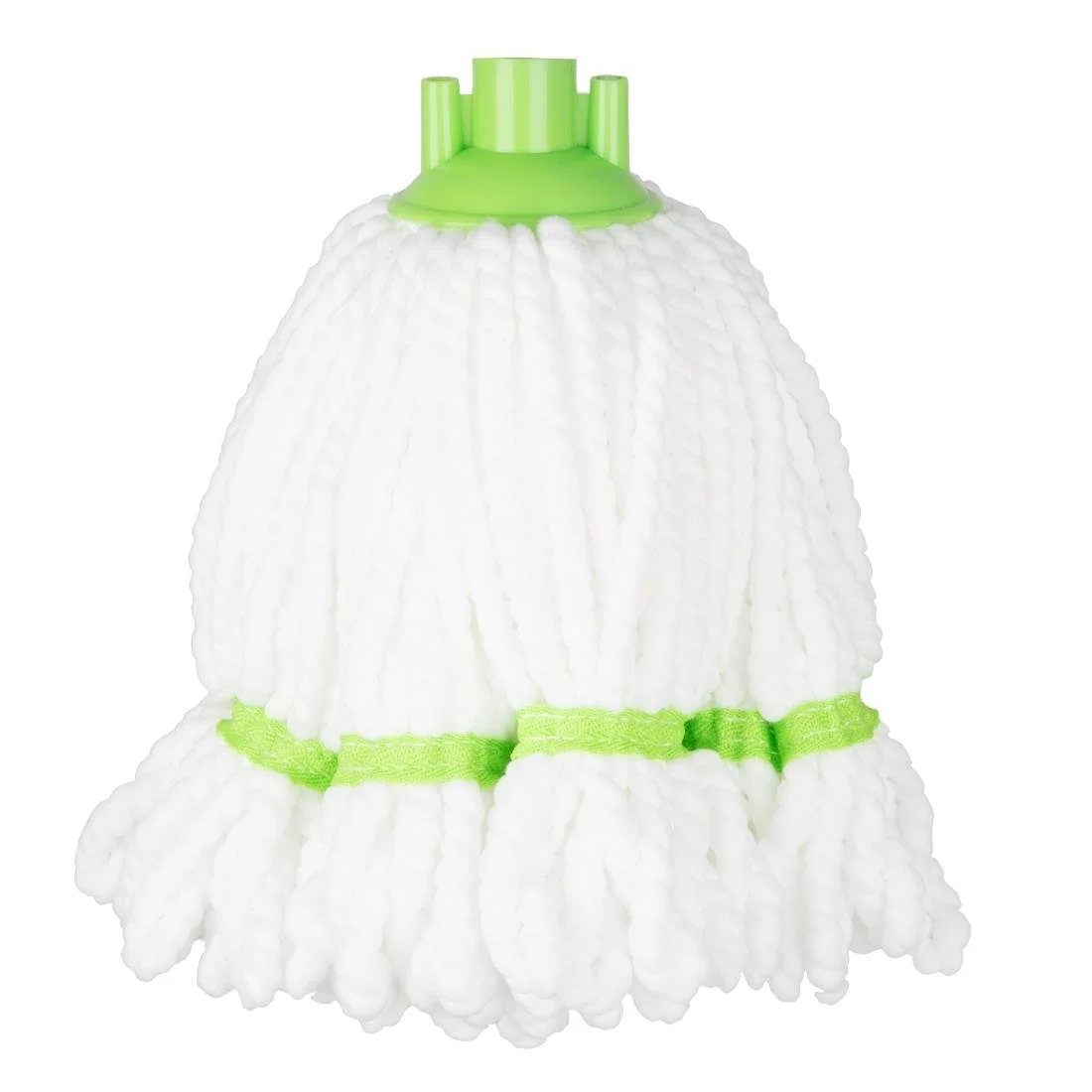 Jantex Connect Microfibre Mop Head Green Stripe 150g - Image 1