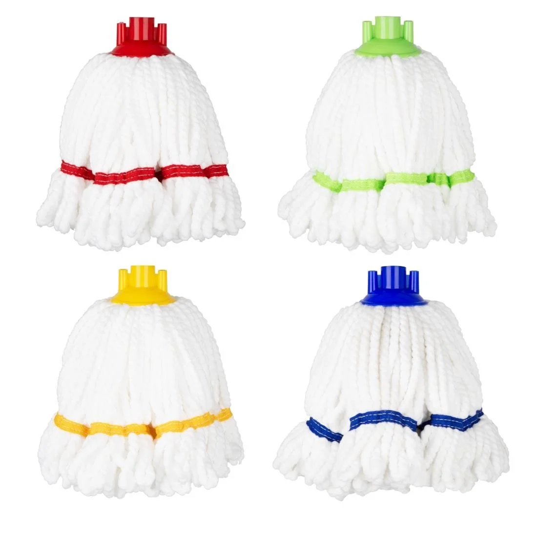 Jantex Connect Microfibre Mop Head Green Stripe 150g - Image 4