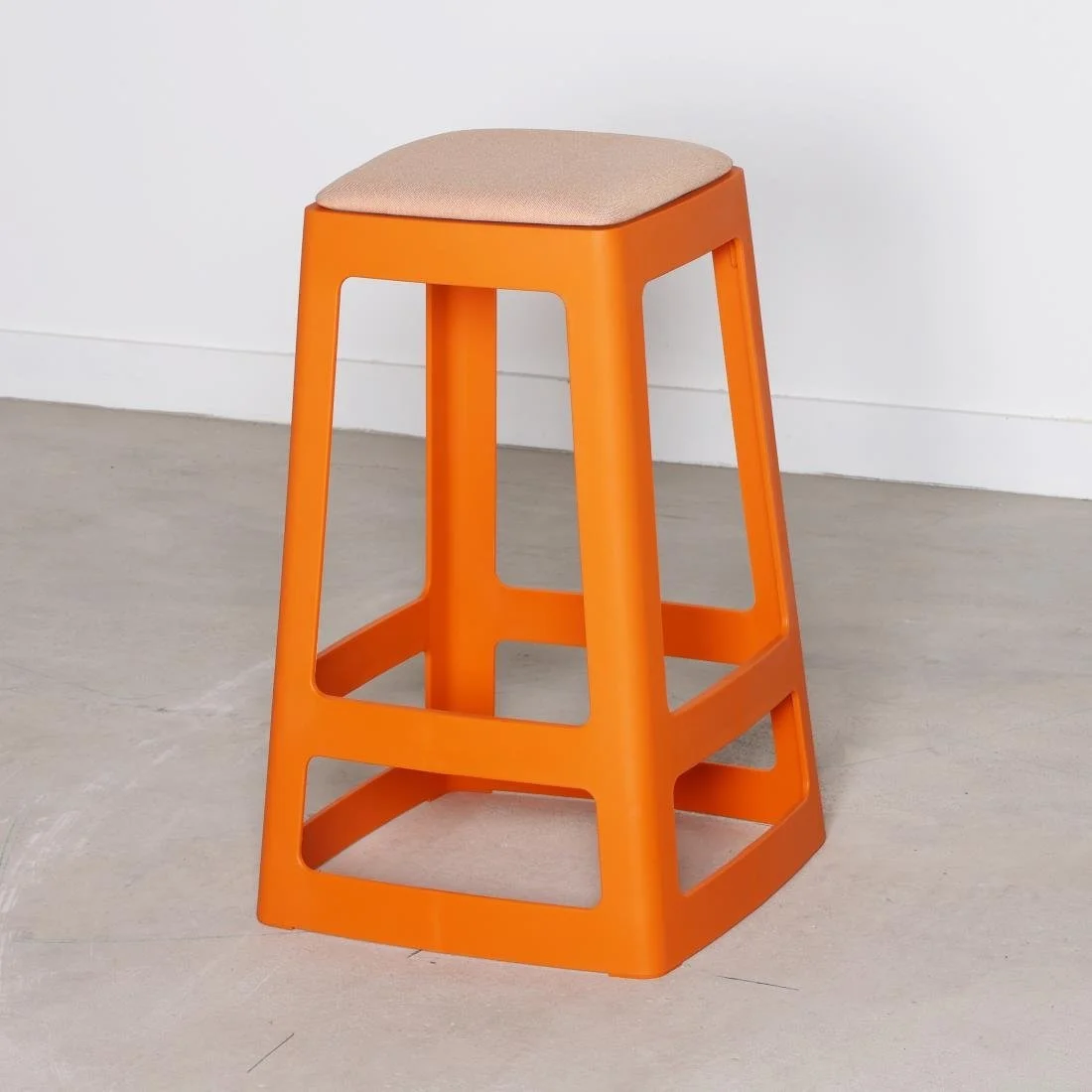 Origin Base Mid Stool Signal Orange 430x430x560mm (2 Pack) - Image 3