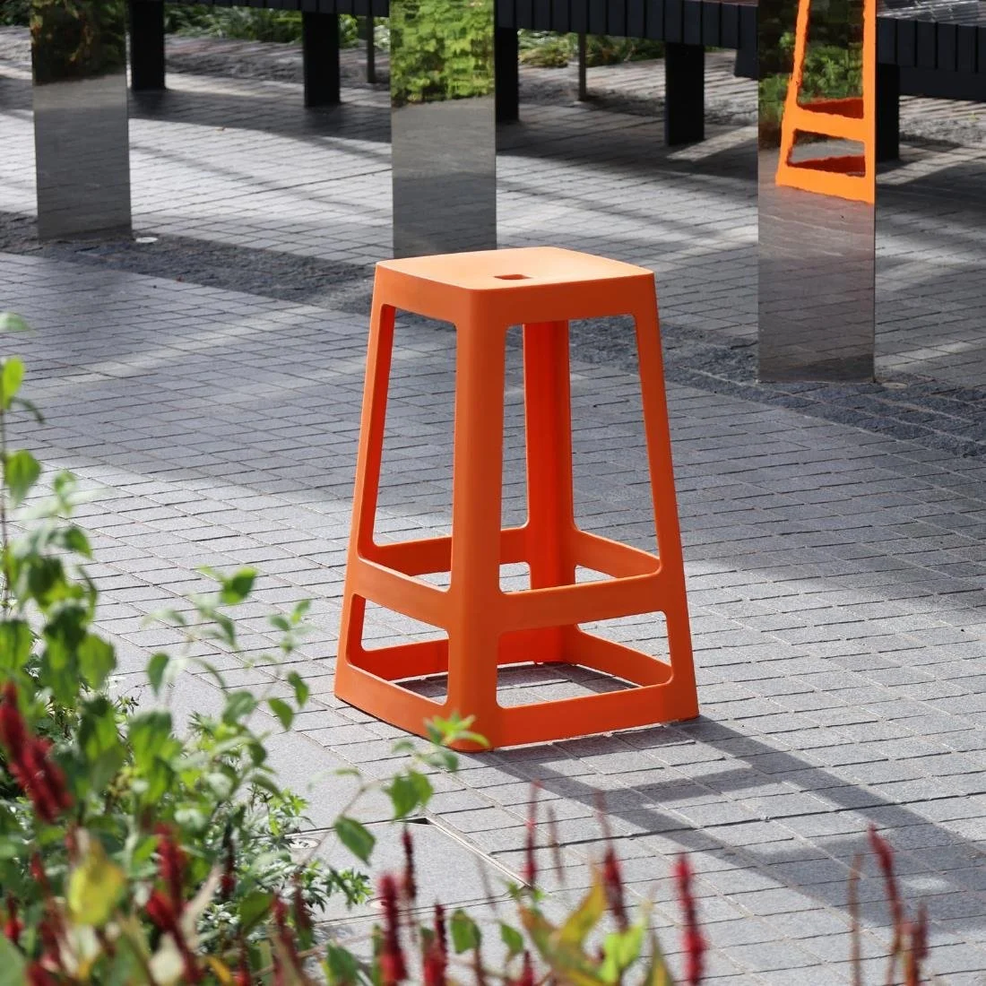 Origin Base Mid Stool Signal Orange 430x430x560mm (2 Pack) - Image 7