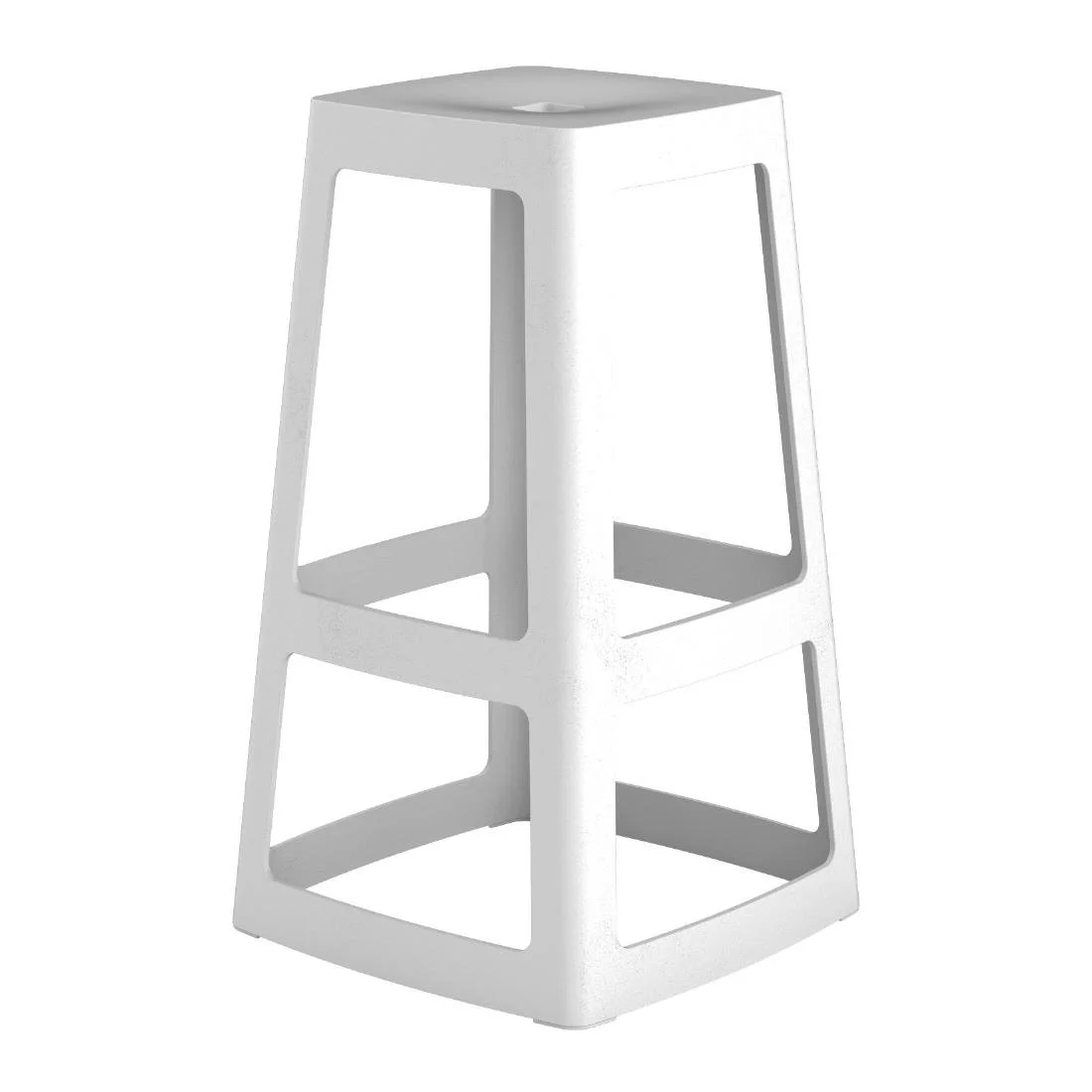 Origin Base High Stool Light Grey 450x450x750mm (2 Pack) - Image 1