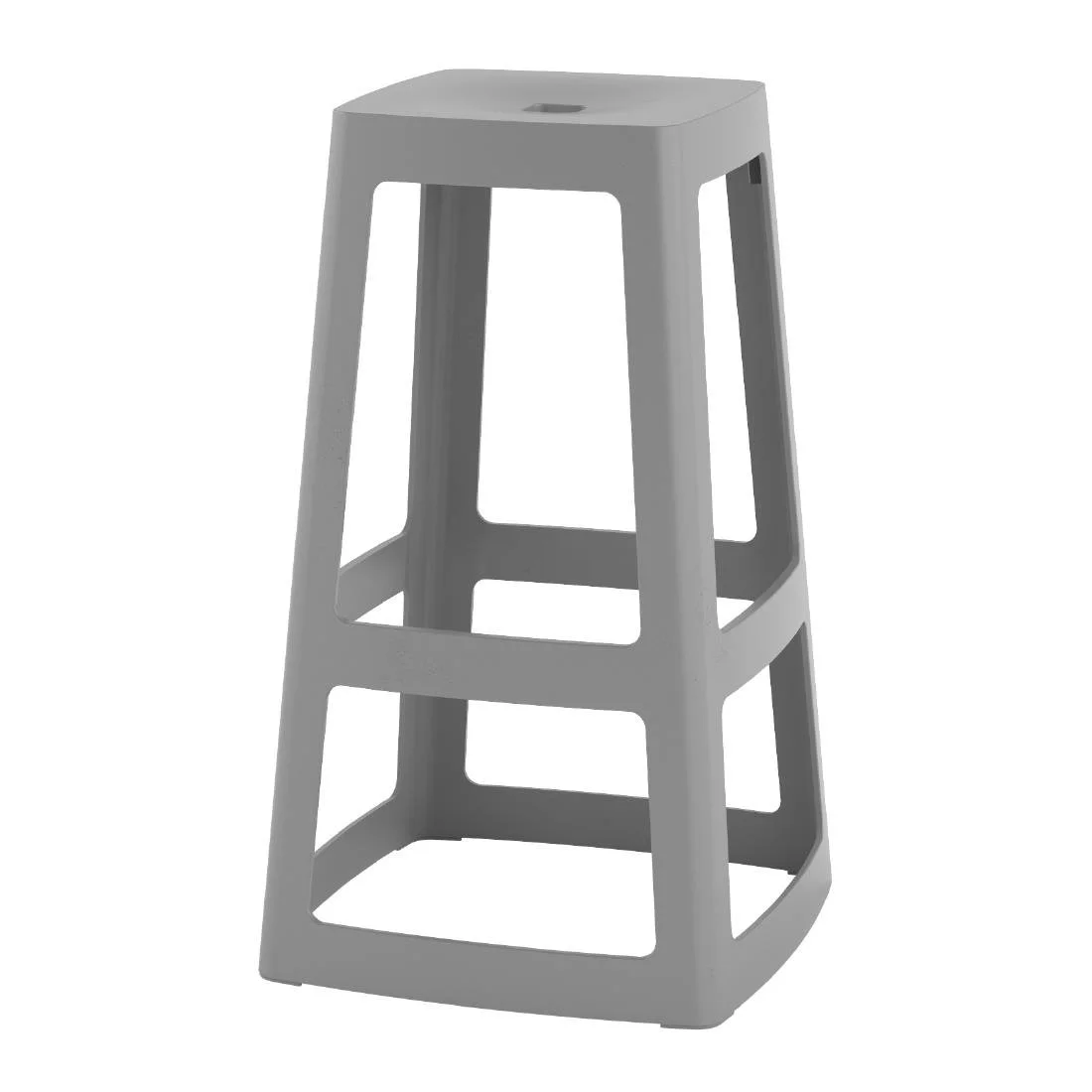 Origin Base High Stool Mouse Grey 450x450x750mm (2 Pack) - Image 1
