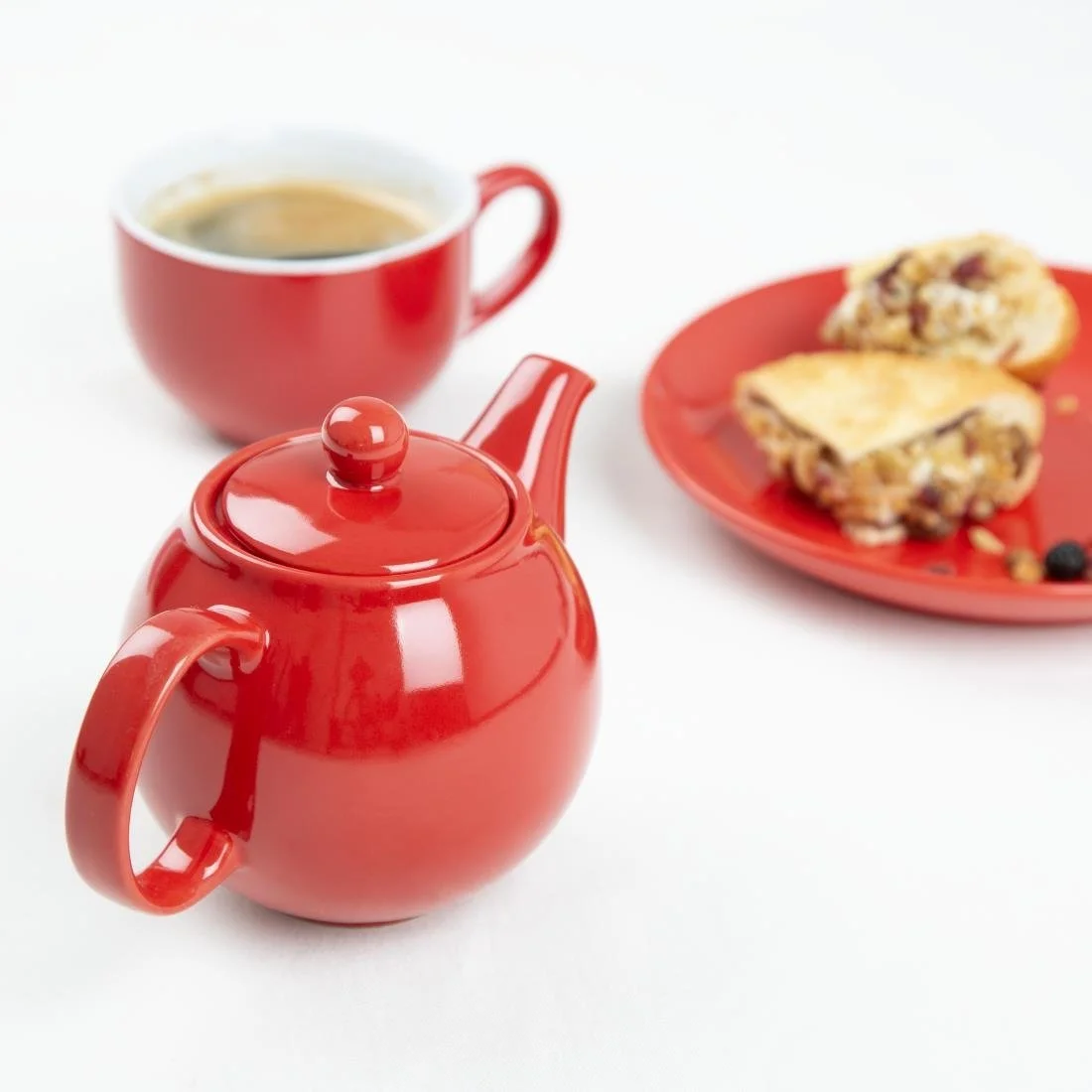 Olympia Café Teapots Red 450ml (2 Pack) - Image 6