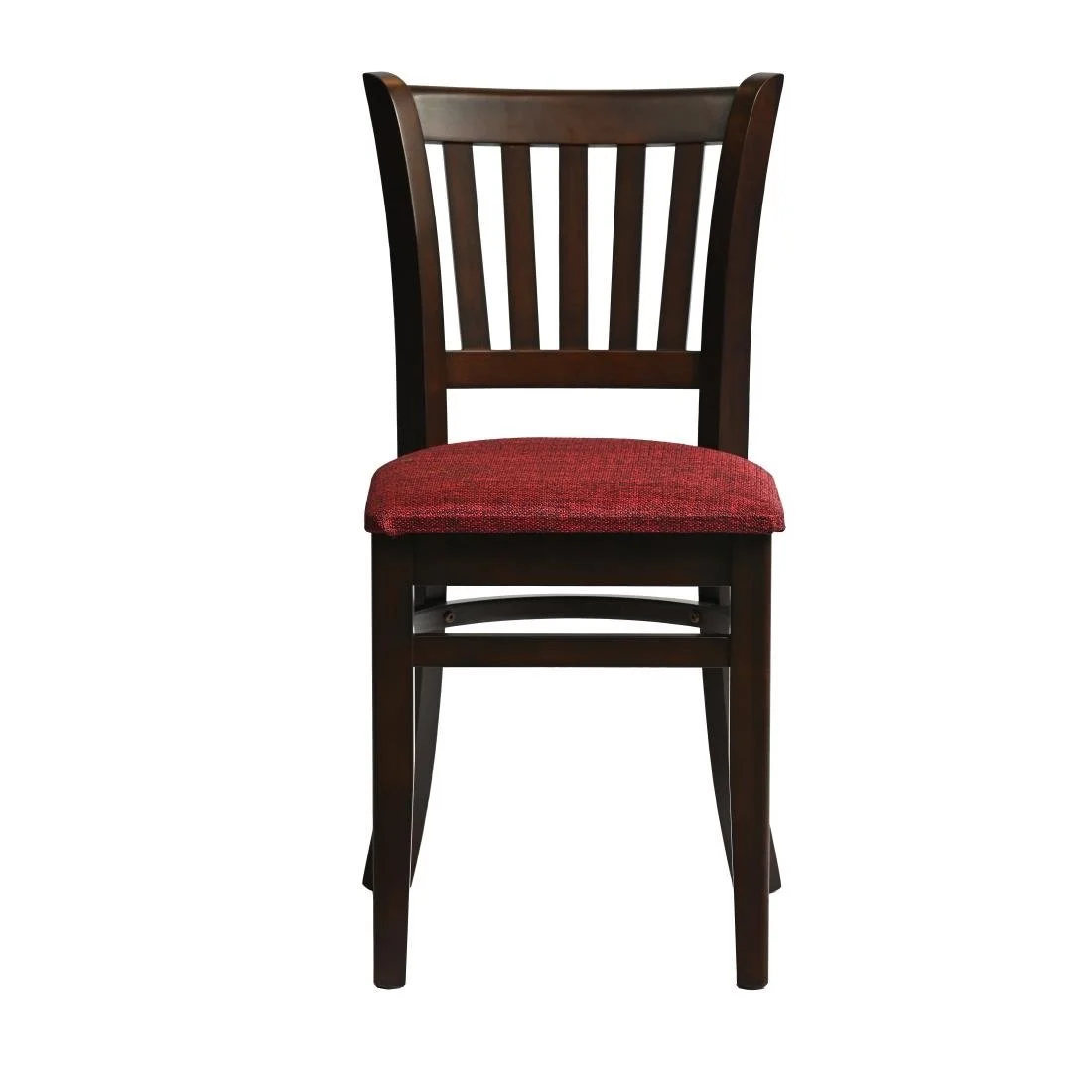 Manhattan Dining Chairs in Dark Walnut with Shetland Scarlett Seat (2 Pack) - Image 1