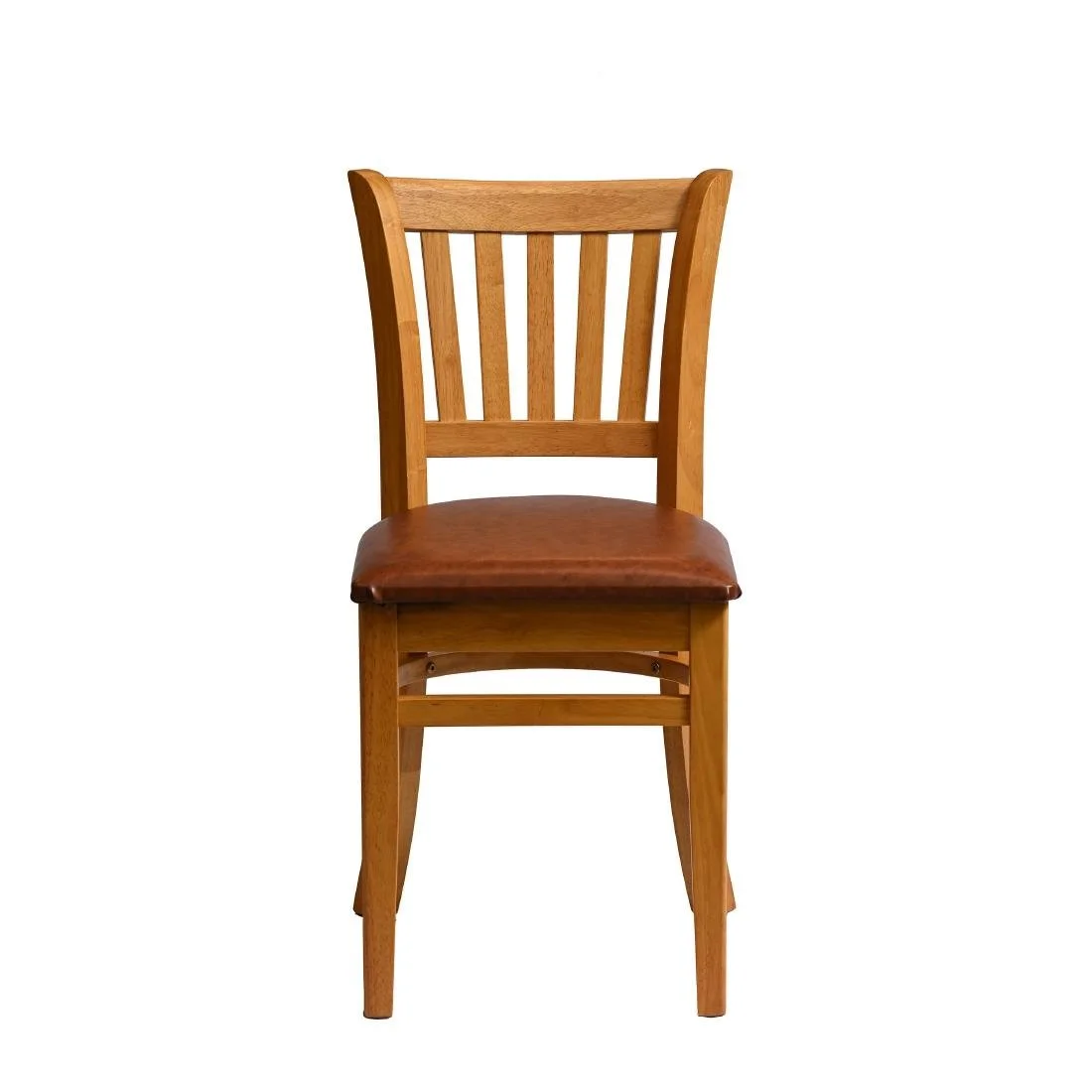 Manhattan Dining Chairs in Soft Oak with Bison Tan Seat (2 Pack) - Image 1