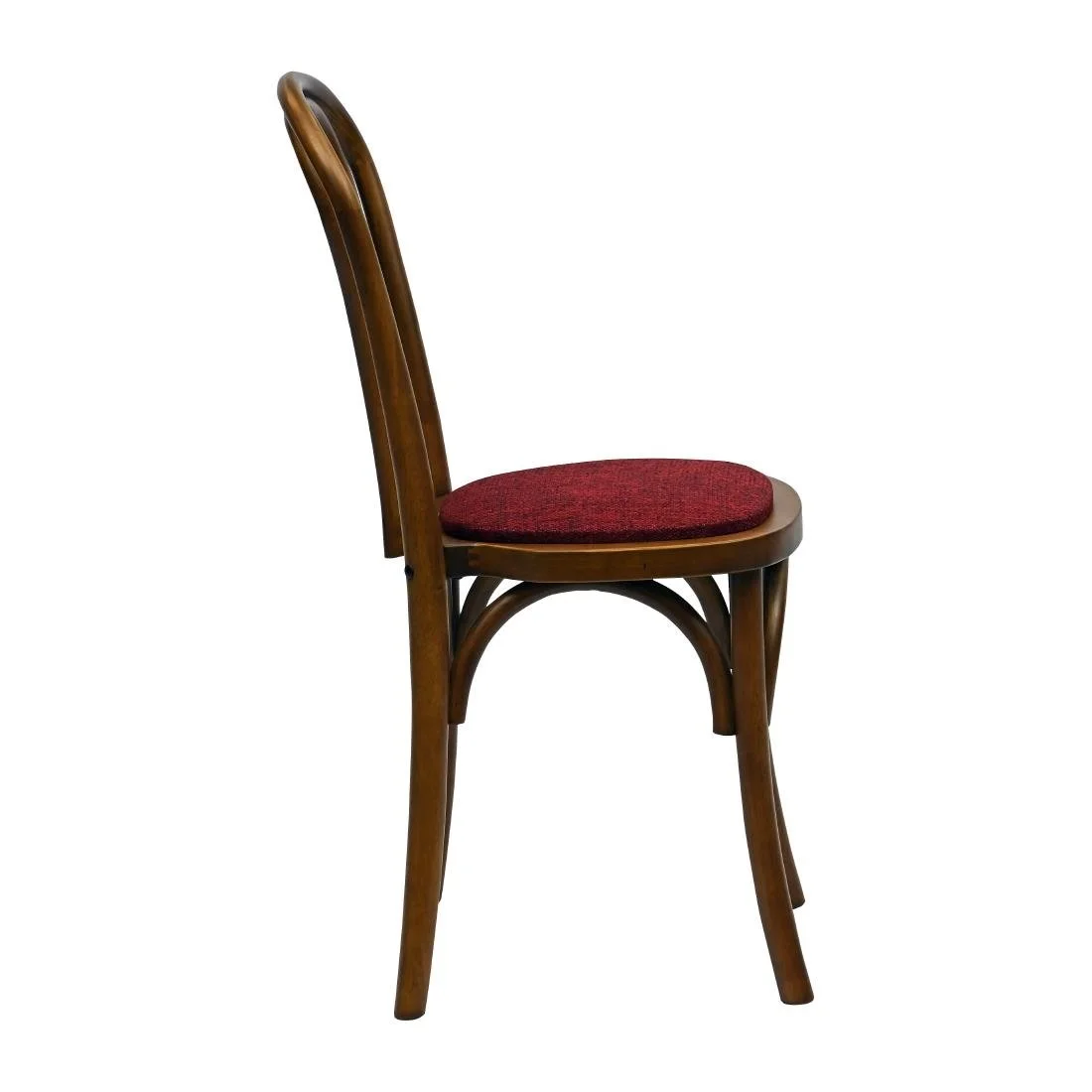 Hoop Back Dining Chairs in Weathered Oak with Shetland Scarlett Seat (2 Pack) - Image 2