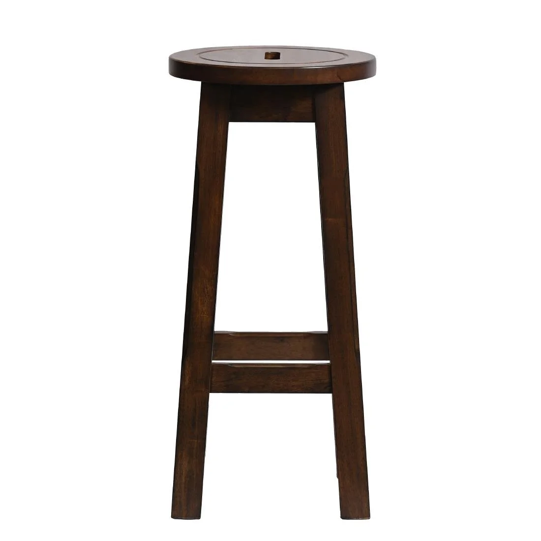 Wooden Top High Stool in Vintage (2 Pack) - Image 1