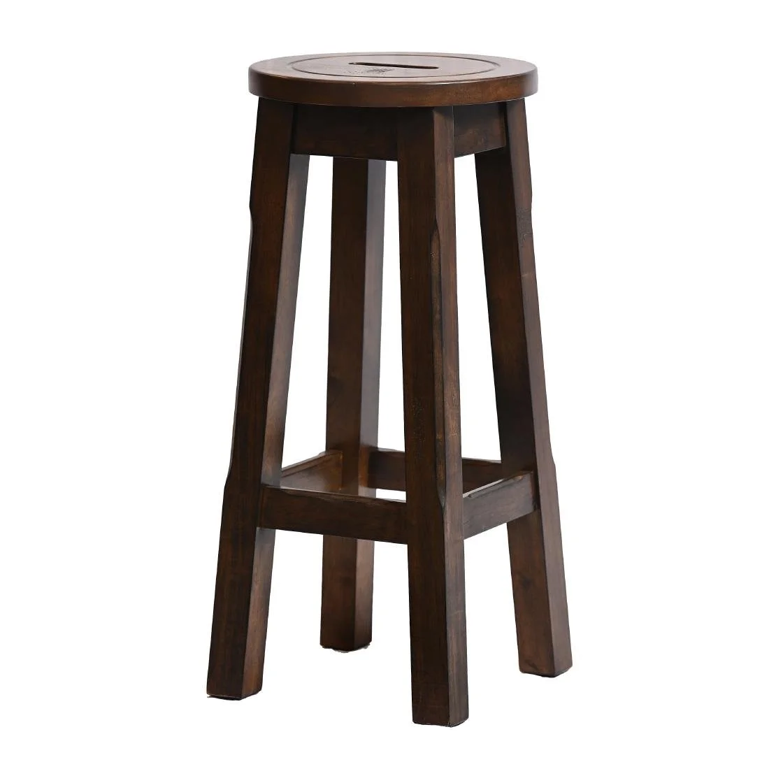 Wooden Top High Stool in Vintage (2 Pack) - Image 2