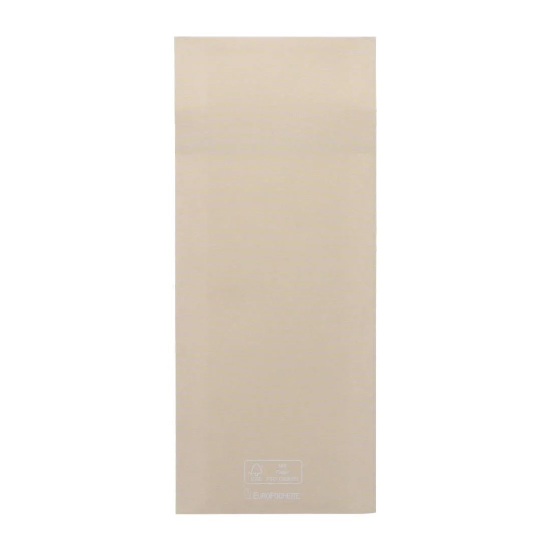 Europochette Classic Size Cream Cutlery Pouch with White 2ply Napkin (500 Pack) - Image 3