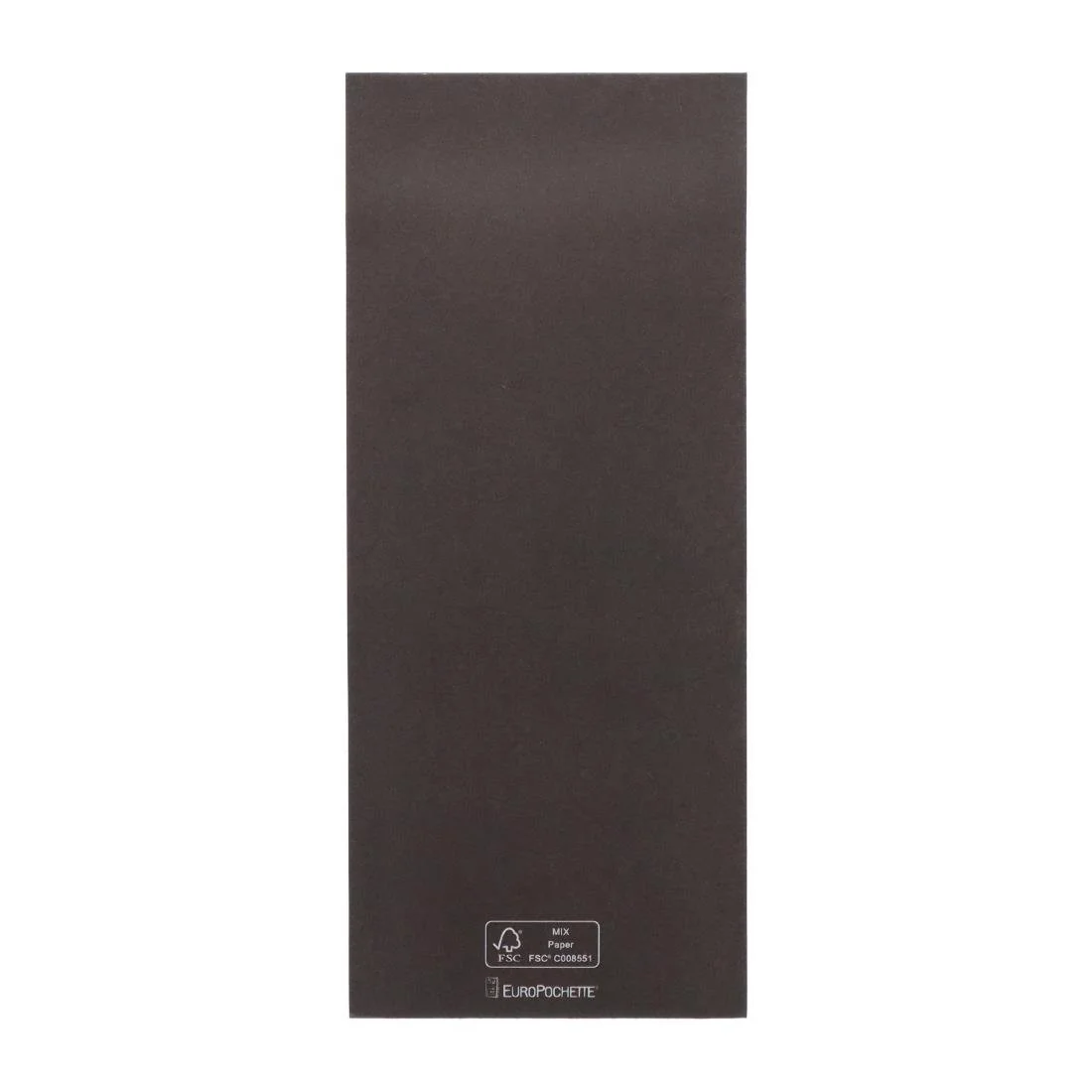 Europochette Classic Size Chocolate Brown Cutlery Pouch with Kraft 2ply Napkin (500 Pack) - Image 3