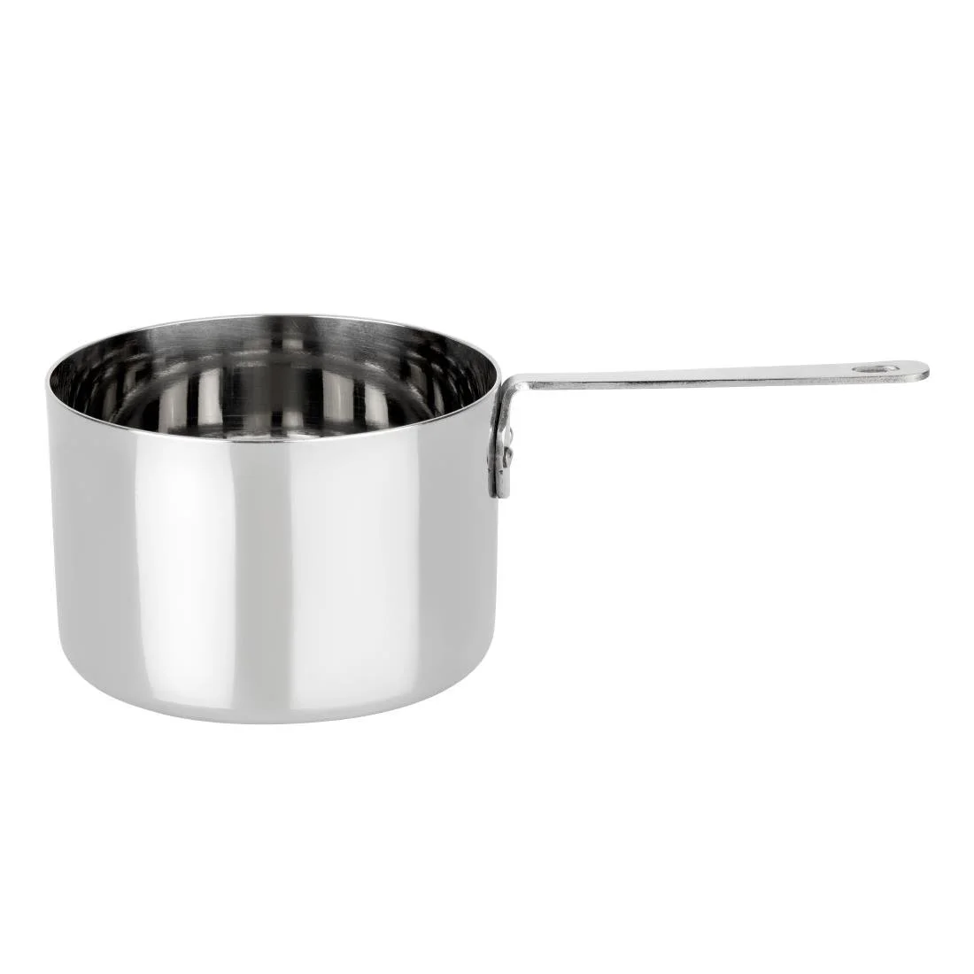 Olympia Table Presentation Mini Sauce Pan Stainless Steel 90x60mm - Image 1
