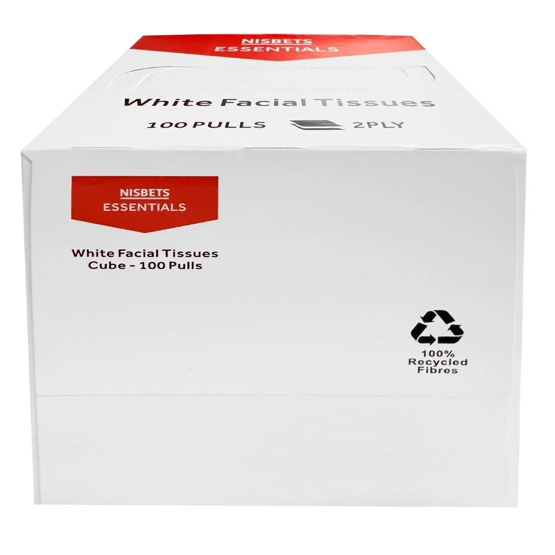 Nisbets Essentials Facial Tissues Cube - 100 sheets (36 Pack) - Image 1
