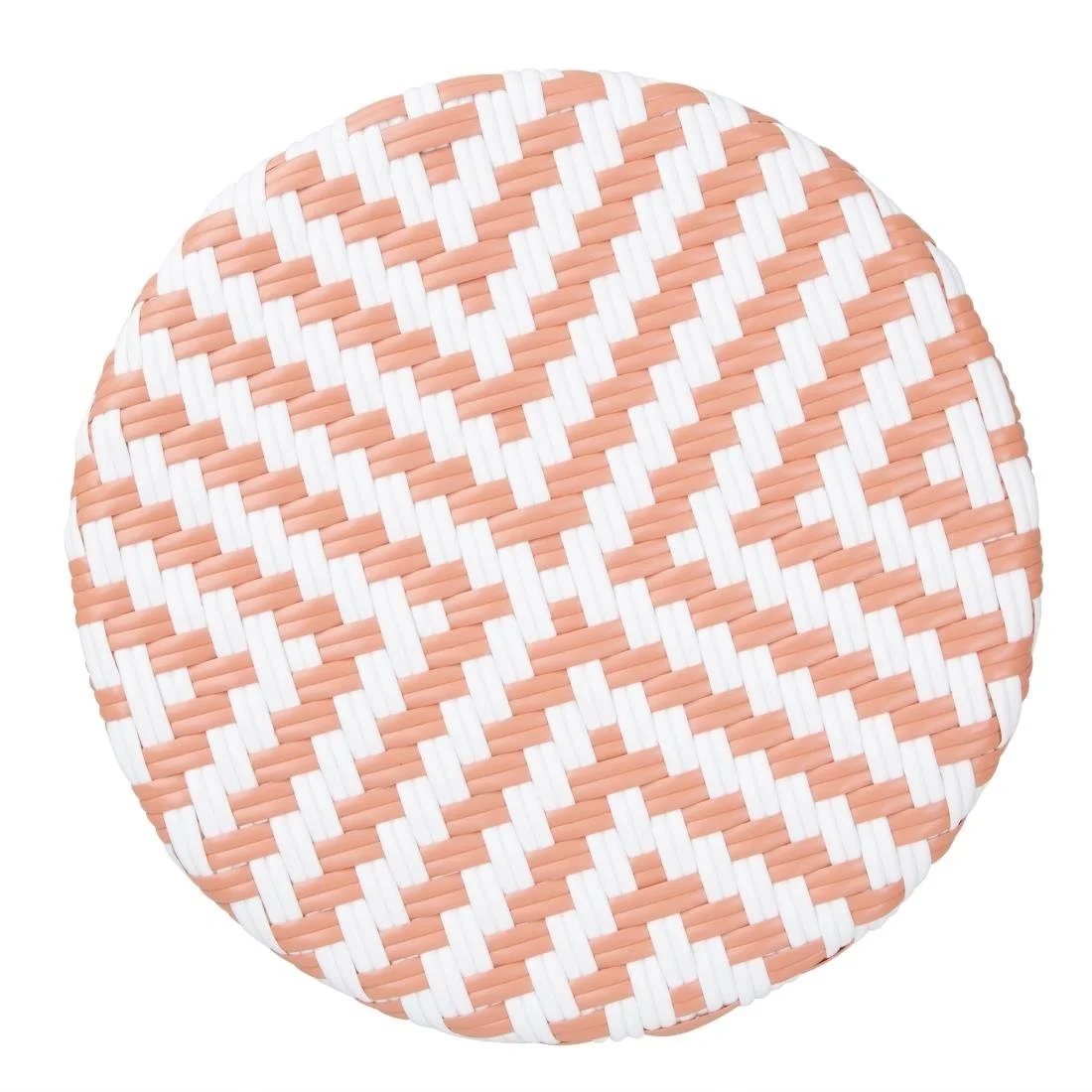 Bolero Parisian Style PE Rattan Bar Stools Coral (2 Pack) - Image 4