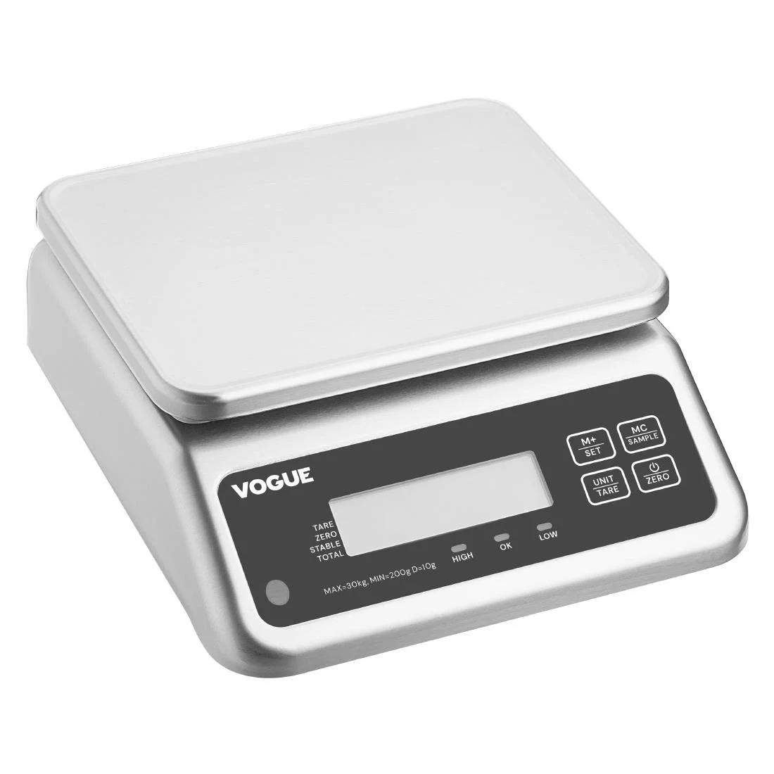 Vogue Waterproof Electric Scales 30kg - Image 1