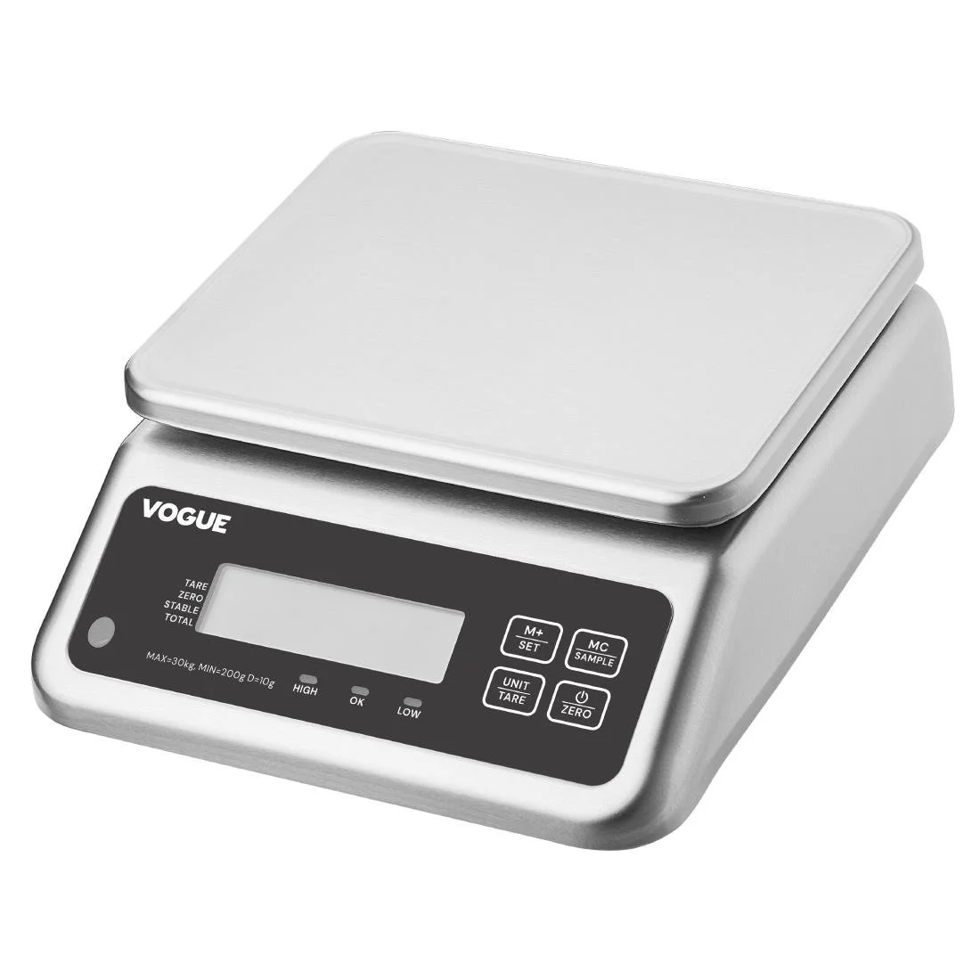 Vogue Waterproof Electric Scales 30kg - Image 2