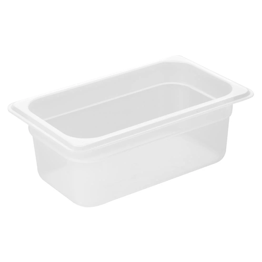 Nisbets Essentials Polypropylene 1/4 Gastronorm Container 100mm - Image 1