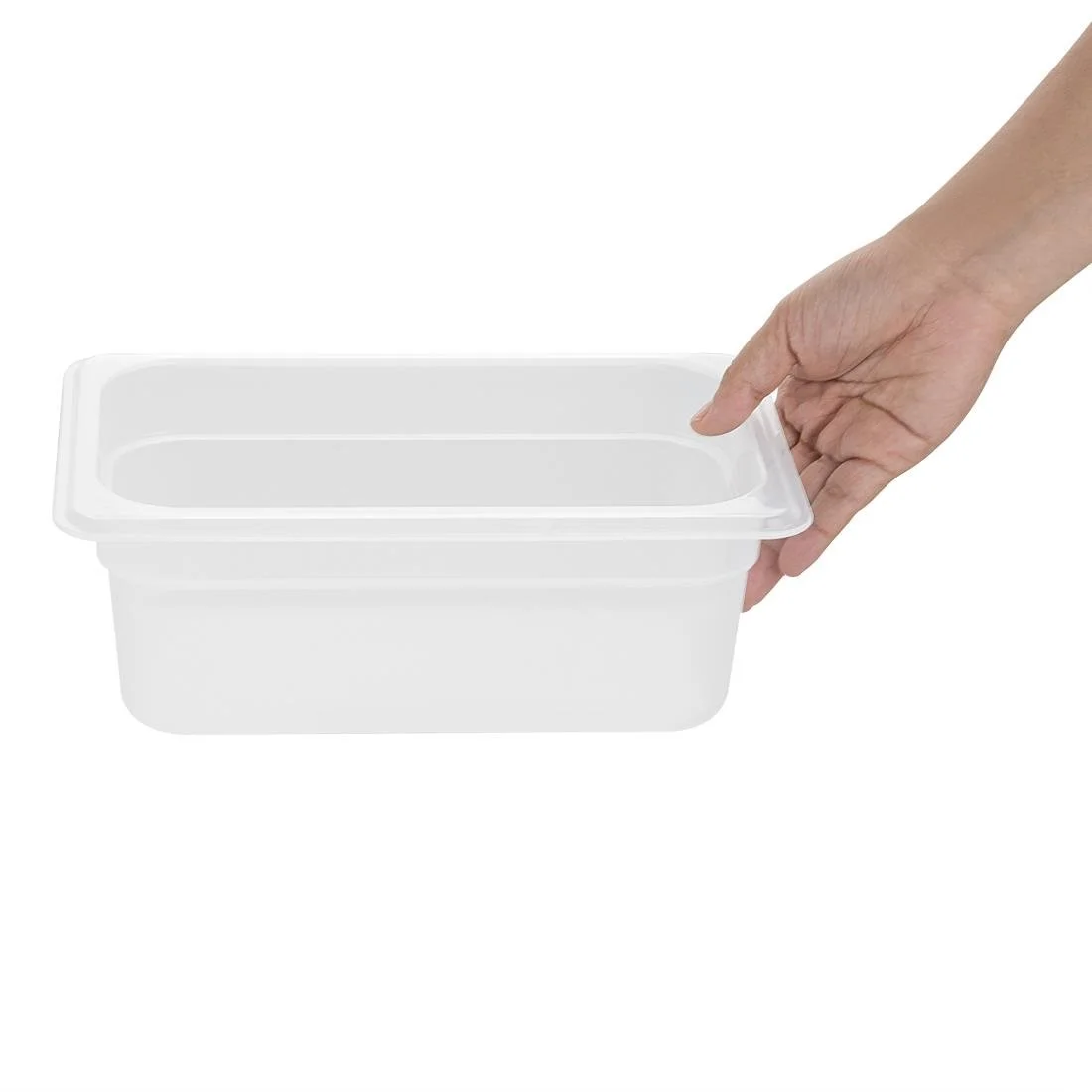 Nisbets Essentials Polypropylene 1/4 Gastronorm Container 100mm - Image 4