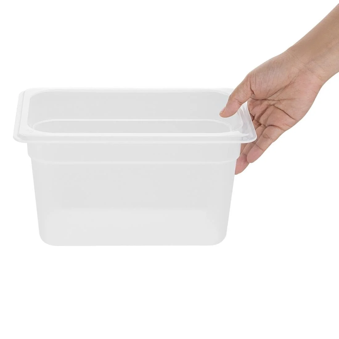 Nisbets Essentials Polypropylene 1/4 Gastronorm Container 150mm - Image 4
