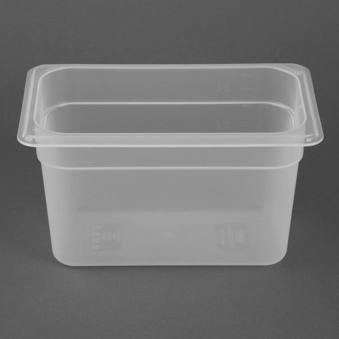 Nisbets Essentials Polypropylene 1/4 Gastronorm Container 150mm - Image 5