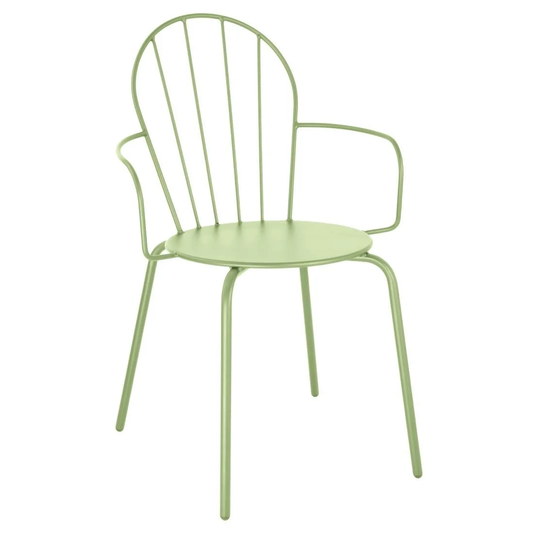 Bolero Adeline Arm Chair Light Green (4 Pack) - Image 1